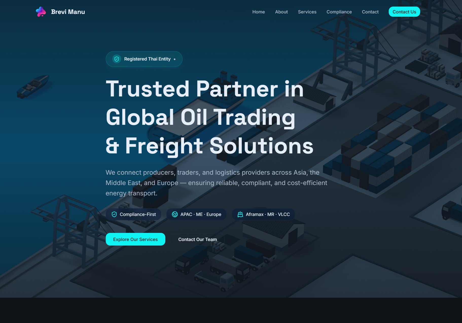 Brevi Manu - Oil Trading & Freight Solutions project